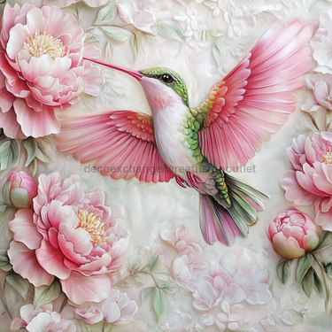 Hummingbird Sign, DCO-13209, Sign For Wreath, 10x10